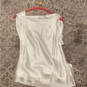 The Bar white silk top bride wedding